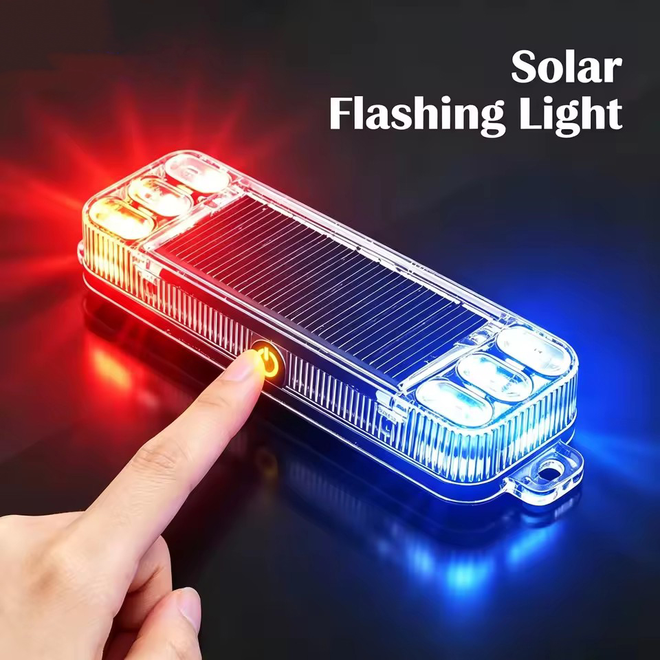 Sos Light Strobe - 太陽光発電車、バイク、LED警告灯、電動自転車、安全テールライト、衝突灯、夜間点滅ライト