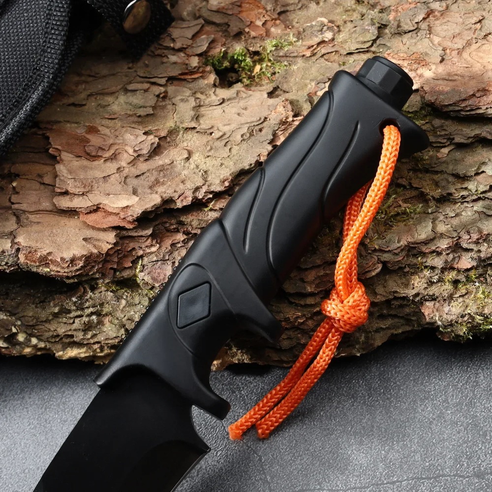 多目的キャンプサバイバルEDCナイフ、固定刃ストレート、高硬 - Bushcraft Knife Fixed のレビューと価格