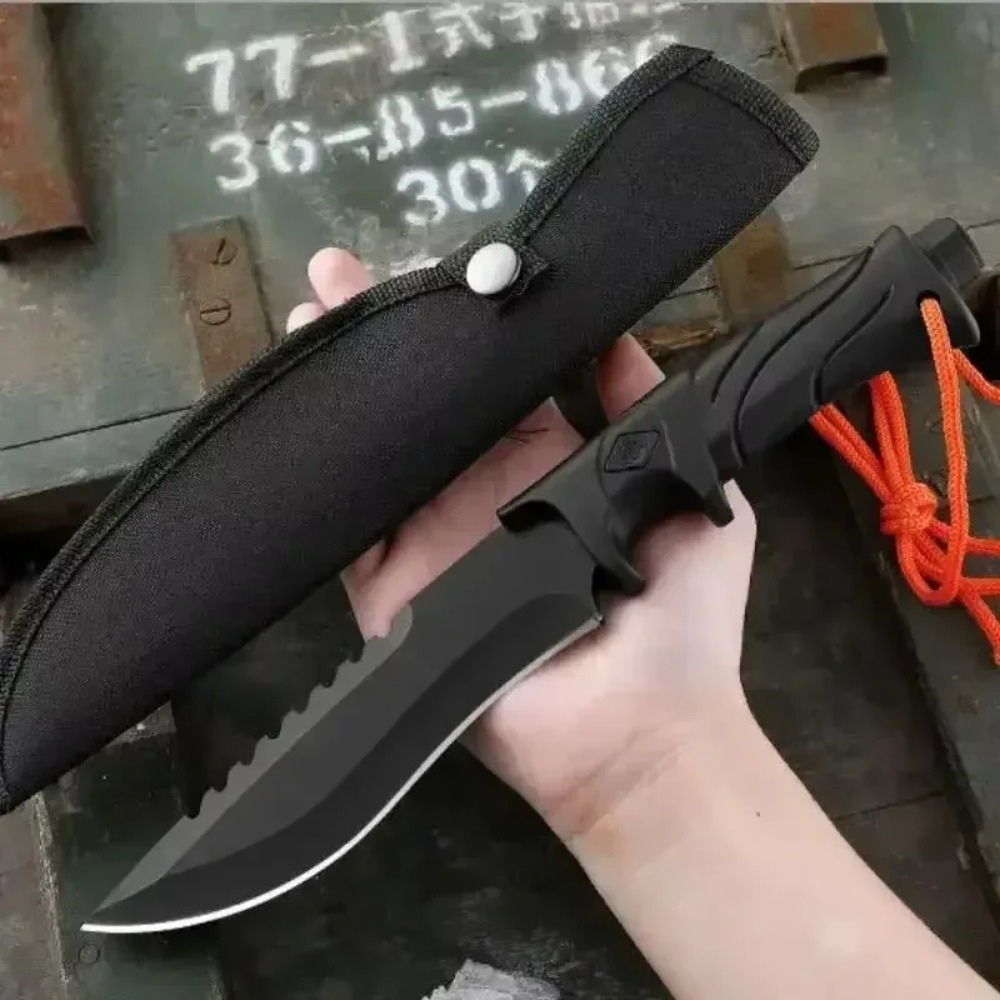 多目的キャンプサバイバルEDCナイフ、固定刃ストレート、高硬 - Bushcraft Knife Fixed のレビューと価格