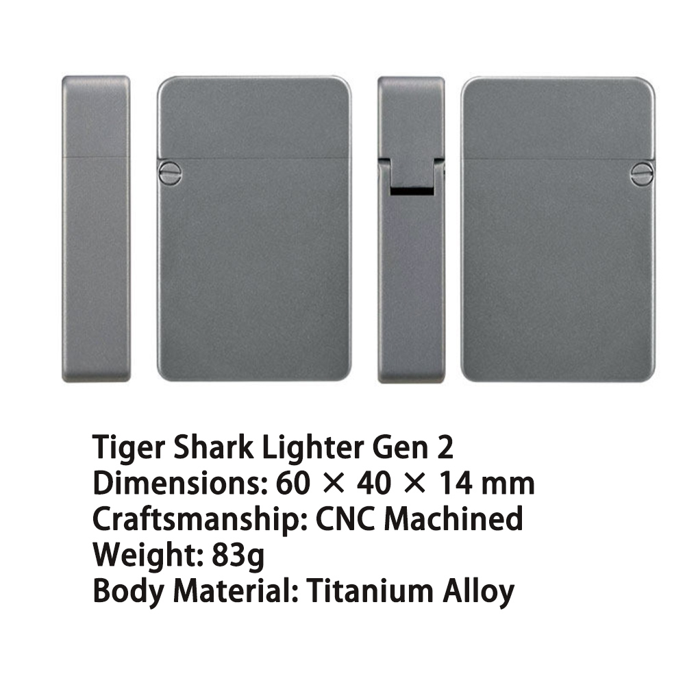 チタン合金製トレンチライター CNC加工 再利用可能 ケロシ - Fire Starting Kit のレビューと価格