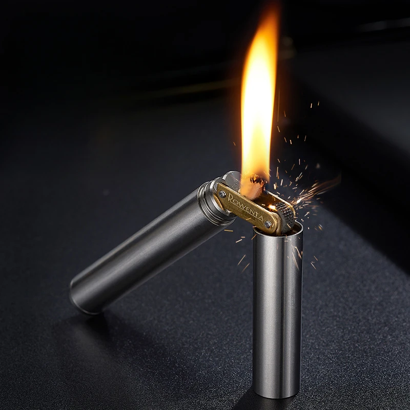 2025 新真鍮灯油ヌンチャクライター防風ミニレトロ砥石点火 - Fire Starting Kit のレビューと価格