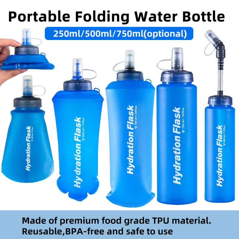 250ml 500ml 750ml ポータブル折りたたみ式ウ - Water Bag Collapsible のレビューと価格