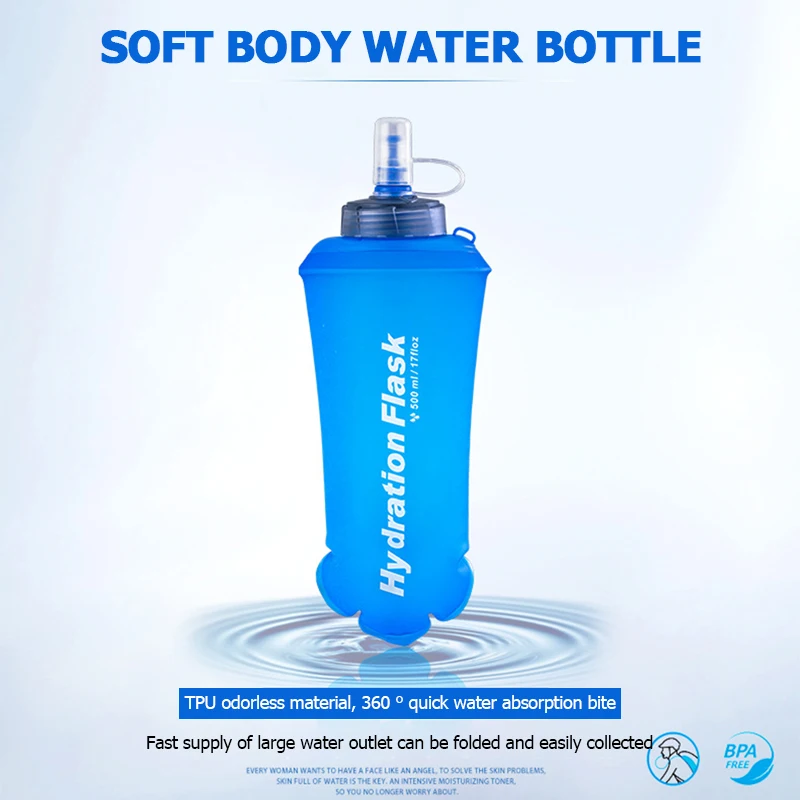 250ml 500ml 750ml ポータブル折りたたみ式ウ - Water Bag Collapsible のレビューと価格