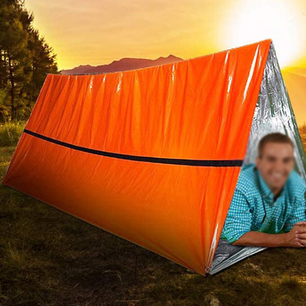 2個セット 緊急用寝袋 防水 保温 ビビィサック ポータブル - Bivy Bag Emergency のレビューと価格