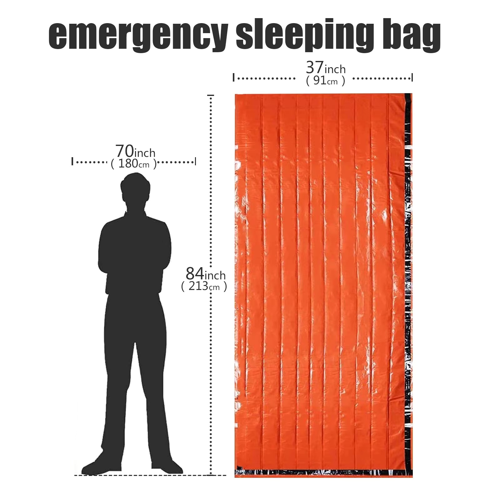 緊急用寝袋 サバイバルバッグ、携帯用防水保温ビビィサック タ - Bivy Bag Emergency のレビューと価格