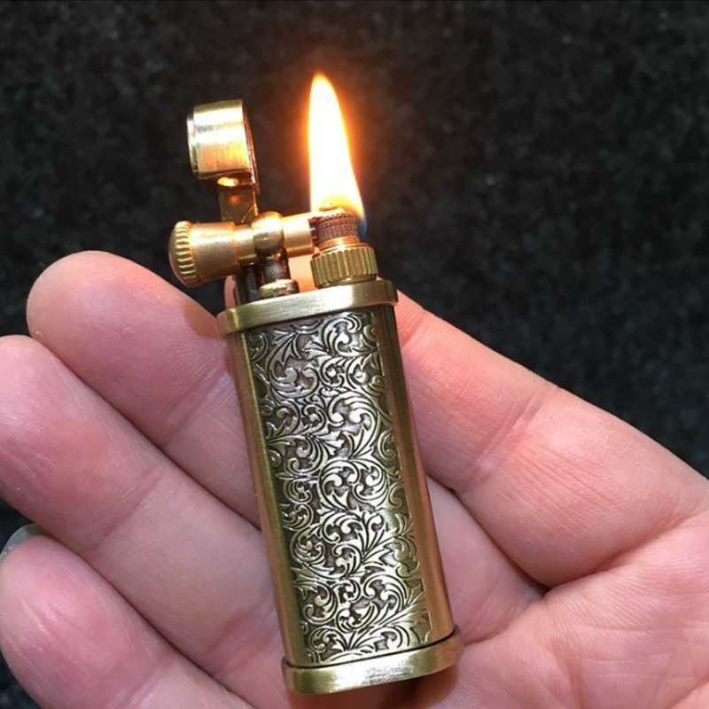 レトロフリント灯油フレームライター、金属砥石、ガソリンタバコ - Fire Starting Kit のレビューと価格