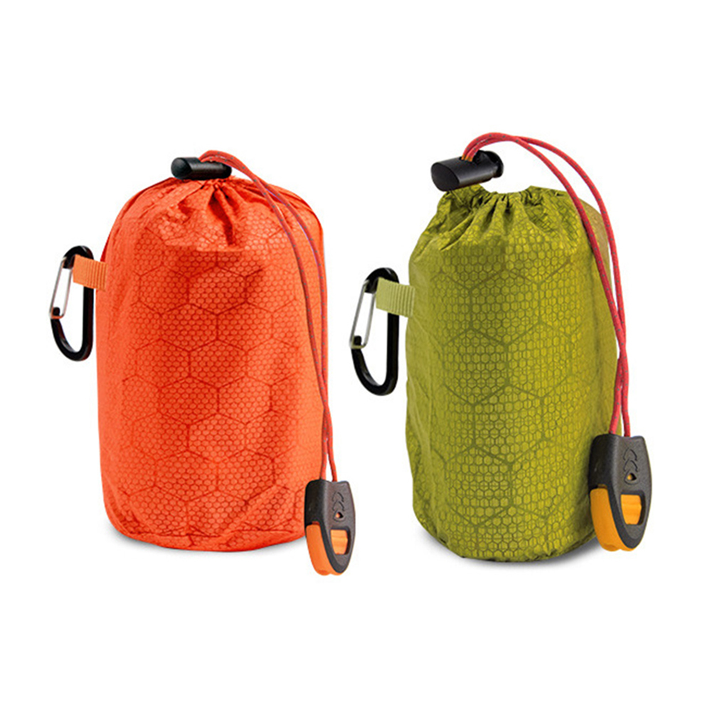 緊急用寝袋ポータブルビビーサックPEアルミフィルム暖かい防風 - Bivy Bag Emergency のレビューと価格